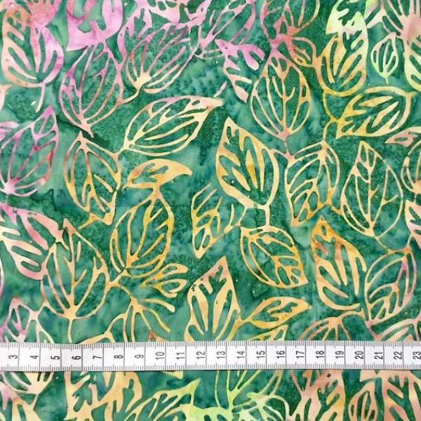 GREEN - Heliotrope - Batikstoff aus Indonesien